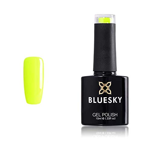Esmalte de uñas en gel amarillo neón Bluesky número 34,10 ml Esmalte de uñas en gel amarillo neón Bluesky número 34,10 ml