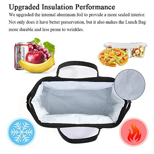 esonmus Bolsa de Almuerzo con Aislamiento a Prueba de Fugas Portátil Bolsa de Asa de Alimentos con Correa de Hombro Desmontable (Gris) esonmus Bolsa de Almuerzo con Aislamiento a Prueba de Fugas Portátil Bolsa de Asa de Alimentos con Correa de Hombro Desmontable (Gris)