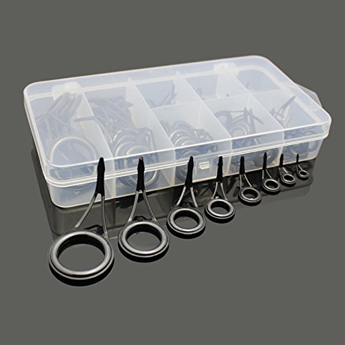Espeedy GuĆa de la caƱa de pescar,75 Unids / set CaƱa de pescar GuĆa Kit de Reparación de Punta Anillos Ojos Conjuntos de Ojos de Reparación de Acero Inoxidable Espeedy GuĆa de la caƱa de pescar,75 Unids / set CaƱa de pescar GuĆa Kit de Reparación de Punta Anillos Ojos Conjuntos de Ojos de Reparación de Acero Inoxidable