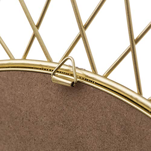 Espejo Flor Dorado de Metal de Ø 56 cm - LOLAhome Espejo Flor Dorado de Metal de Ø 56 cm - LOLAhome