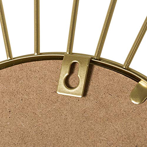 Espejo Sol Dorado de Metal de 45x45 cm - LOLAhome Espejo Sol Dorado de Metal de 45x45 cm - LOLAhome