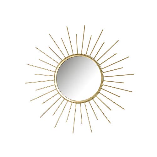 Espejo Sol Dorado de Metal de 45x45 cm - LOLAhome