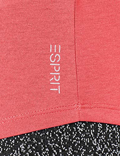 Esprit Casual Sports Tshirt Sslv SL Top de Deporte, Rojo (Rot), Large para Mujer