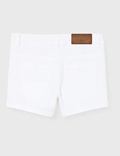 Esprit Rq2500502 Denim Shorts Pantalones Cortos, Blanco (White 010), 140 para Niñas