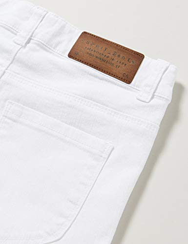 Esprit Rq2500502 Denim Shorts Pantalones Cortos, Blanco (White 010), 140 para Niñas