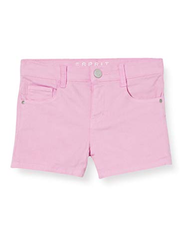 Esprit Rq2501302 Denim Shorts Pantalones Cortos, Rosa (Light Pink 311), 104 para Niñas