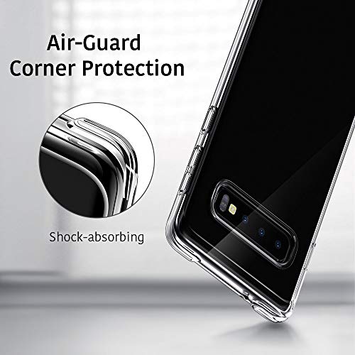 ESR Funda Essential Guard Clear Compatible con Samsung Galaxy S10, Funda de Silicona Suave con Parachoques Reforzados, Protección contra Rayones y Golpes para Samsung Galaxy S10 - Transparente