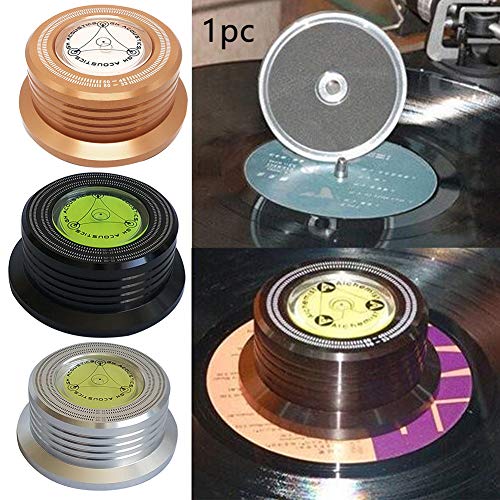 Estabilizador de disco, LP528B Peso récord Phono LP Disco, Negro 50Hz Nivel de tocadiscos 280G (10 oz) HiFi 3 en 1 disco de disco de vinilo con nivelación de burbujas para vibración equilibrada Estabilizador de disco, LP528B Peso récord Phono LP Disco, Negro 50Hz Nivel de tocadiscos 280G (10 oz) HiFi 3 en 1 disco de disco de vinilo con nivelación de burbujas para vibración equilibrada