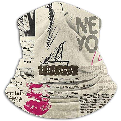 Estados Unidos Periódico Lápiz Labial Vintage Headwear Calentador de Cuello Polaina Calentador Mascarilla Bufanda de Invierno Estados Unidos Periódico Lápiz Labial Vintage Headwear Calentador de Cuello Polaina Calentador Mascarilla Bufanda de Invierno