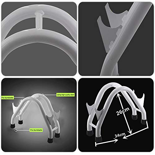 Estante Con Mancuernas,Estante Compacto De Acero Con Mancuernas Estante De Almacenamiento Con Barra Con Mancuernas Con Base Antideslizante Estante Con Mancuernas Para Gimnasio En Casa Para Levantamien