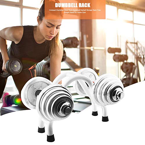 Estante Con Mancuernas,Estante Compacto De Acero Con Mancuernas Estante De Almacenamiento Con Barra Con Mancuernas Con Base Antideslizante Estante Con Mancuernas Para Gimnasio En Casa Para Levantamien