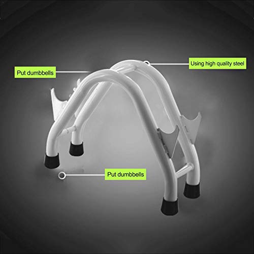 Estante Con Mancuernas,Estante Compacto De Acero Con Mancuernas Estante De Almacenamiento Con Barra Con Mancuernas Con Base Antideslizante Estante Con Mancuernas Para Gimnasio En Casa Para Levantamien