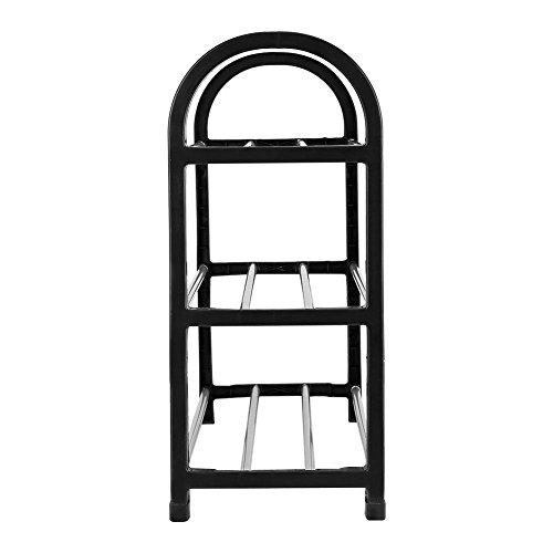 Estante del Zapato, plástico + Estante del Zapato del Metal de Aluminio Organizador Estante de Almacenamiento casero de los Zapatos Bricolaje(3 Niveles) Estante del Zapato, plástico + Estante del Zapato del Metal de Aluminio Organizador Estante de Almacenamiento casero de los Zapatos Bricolaje(3 Niveles)