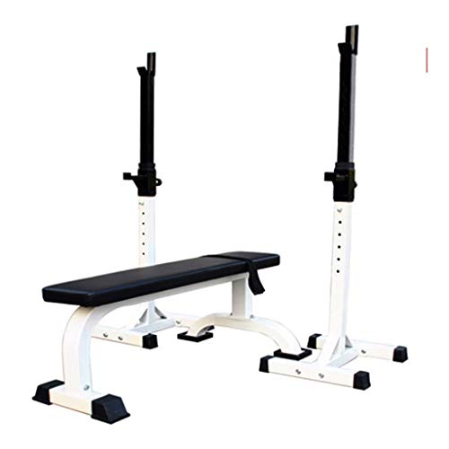 Estante en Cuclillas, Barra de Pesas Ajustable, Pesas, Bancos, Press de banca, Equipos de Gimnasia en casa, Pesas, Mancuernas Bancos (Color : Blanco, Size : 2 * 47 * 43 * 149cm) Estante en Cuclillas, Barra de Pesas Ajustable, Pesas, Bancos, Press de banca, Equipos de Gimnasia en casa, Pesas, Mancuernas Bancos (Color : Blanco, Size : 2 * 47 * 43 * 149cm)