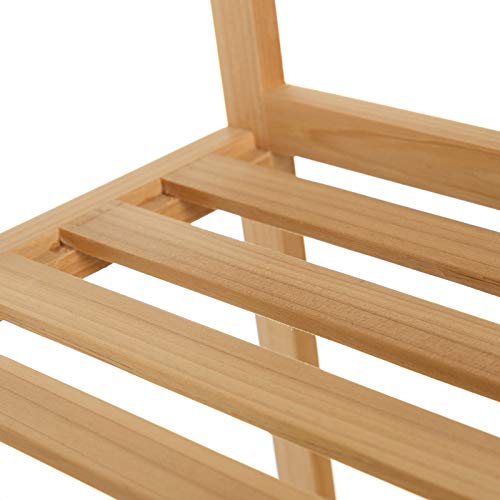 Estantería con 3 baldas de Madera marrón de 35x30x70 cm - LOLAhome Estantería con 3 baldas de Madera marrón de 35x30x70 cm - LOLAhome