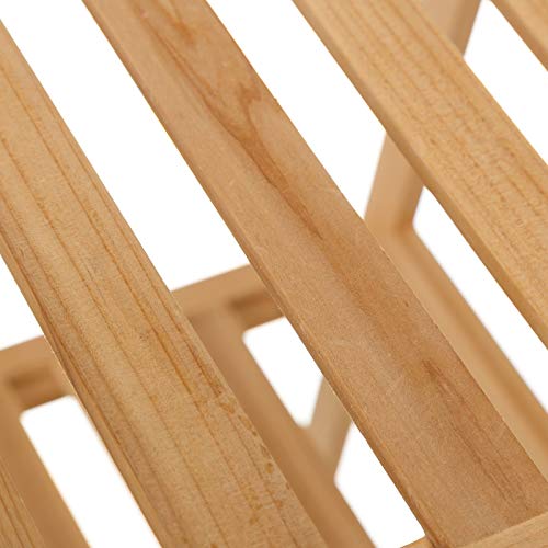 Estantería con 3 baldas de Madera marrón de 35x30x70 cm - LOLAhome Estantería con 3 baldas de Madera marrón de 35x30x70 cm - LOLAhome