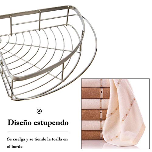 Estanterias de baño 110-310cm Estante de esquina telescópico para ducha 4 niveles, ABS + inoxidable Estanterias de baño 110-310cm Estante de esquina telescópico para ducha 4 niveles, ABS + inoxidable