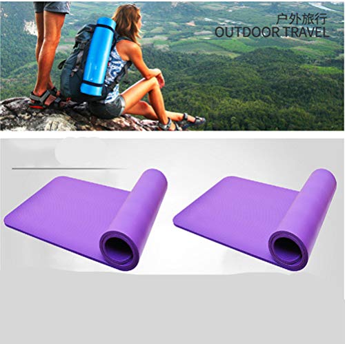Estera de Yoga amigable con el Medio Ambiente,183cmx61cmx10mm, nbr Thick High Density Padding To Avoid Sore Knees, Yoga, Pilates y Fitness, para Mujeres de Viaje y Hombres Mat Estera de Yoga amigable con el Medio Ambiente,183cmx61cmx10mm, nbr Thick High Density Padding To Avoid Sore Knees, Yoga, Pilates y Fitness, para Mujeres de Viaje y Hombres Mat