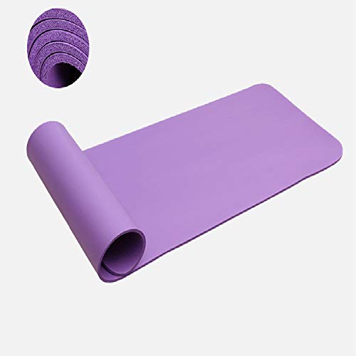 Estera de Yoga amigable con el Medio Ambiente,183cmx61cmx10mm, nbr Thick High Density Padding To Avoid Sore Knees, Yoga, Pilates y Fitness, para Mujeres de Viaje y Hombres Mat