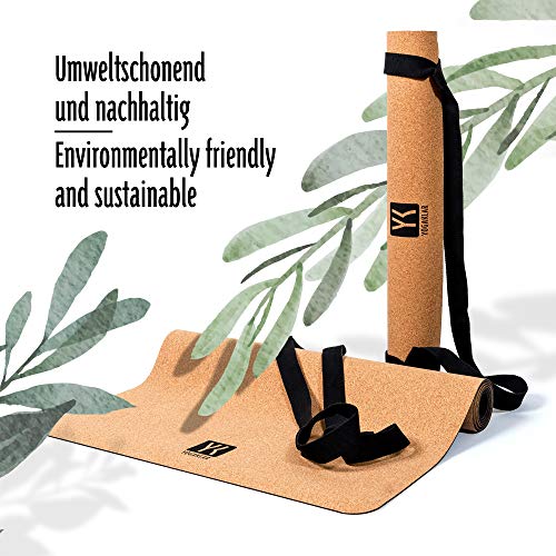 Esterilla antideslizante premium para yoga, incluye una práctica correa de transporte. Hecha de corcho y caucho natural y de fácil cuidado. Materiales 100% naturales y ecológicos. A PUNTO para el YOGA Esterilla antideslizante premium para yoga, incluye una práctica correa de transporte. Hecha de corcho y caucho natural y de fácil cuidado. Materiales 100% naturales y ecológicos. A PUNTO para el YOGA