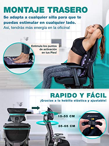 Esterilla de acupresión con cojín | Fibras Naturales de Coco y Paja de Alforfón | incl. Fijación para Silla y Función Transporte, Set Antiestrés - Gran Estera de Masaje, 6900 Agujas + Imanes - AXM400 Esterilla de acupresión con cojín | Fibras Naturales de Coco y Paja de Alforfón | incl. Fijación para Silla y Función Transporte, Set Antiestrés - Gran Estera de Masaje, 6900 Agujas + Imanes - AXM400