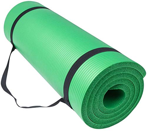 Esterilla Yoga Alfombrilla de Yoga fitness10MM Grueso 183*61cm Esterilla de Fitness Ecológica Colchoneta de Yoga Fitness Gimnasio Cámping Antideslizant con bolsillo correo cómoda (Azul, Grues10MM)