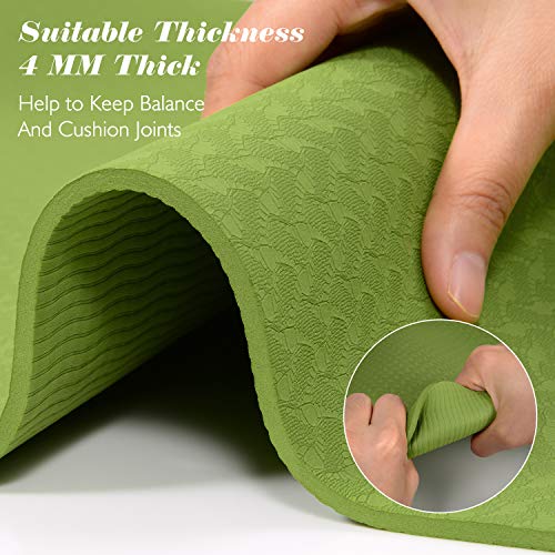 Esterilla yoga TOPLUS – Esterilla de gimnasia – de TPE materiales reciclables, extremadamente antideslizante y duradera, 183 x 61 x 0,4 cm, no tóxica, para deporte, fitness Esterilla yoga TOPLUS – Esterilla de gimnasia – de TPE materiales reciclables, extremadamente antideslizante y duradera, 183 x 61 x 0,4 cm, no tóxica, para deporte, fitness