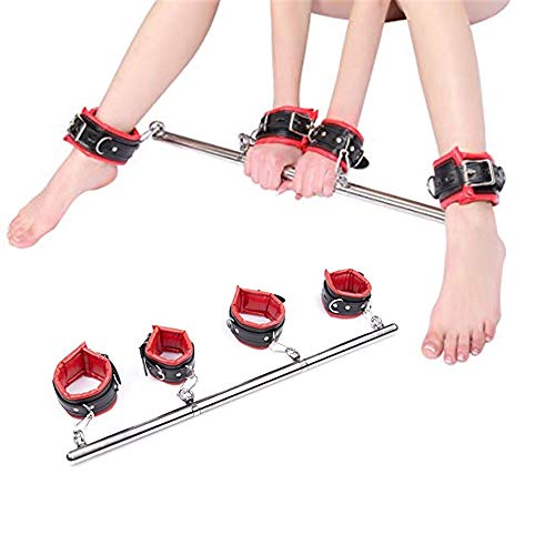 Estiramiento barra posición retractor del muslo principal puños ajustables competencia entrenamiento deportivo herramientas auxiliares de pierna (rojo) damas Bdsm lencería body esclava sexual Estiramiento barra posición retractor del muslo principal puños ajustables competencia entrenamiento deportivo herramientas auxiliares de pierna (rojo) damas Bdsm lencería body esclava sexual