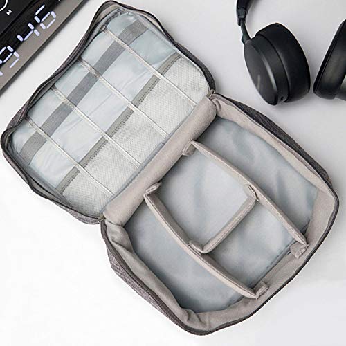 Estuche De Almacenamiento De Maquillaje Cosmético, Bolsa De Cable De Viaje Organizador De Gadget USB Portátil Digital Organizador Cables De Carga Kit De Bolsa De Almacenamiento De Cremallera Cosmé