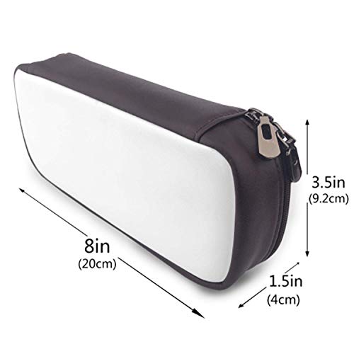 Estuche de piel de gran capacidad para lápices, organizador de papelería, bolsa de cosméticos con cremallera, Alicia en el País de las Maravillas Estuche de piel de gran capacidad para lápices, organizador de papelería, bolsa de cosméticos con cremallera, Alicia en el País de las Maravillas