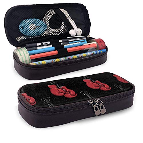 Estuche Escolar de Gran Capacidad, Bolsa de Lápiz Portable Estuche Organizador para Material Papelería con Cremallera Doble Guantes de boxeo Estuche Escolar de Gran Capacidad, Bolsa de Lápiz Portable Estuche Organizador para Material Papelería con Cremallera Doble Guantes de boxeo