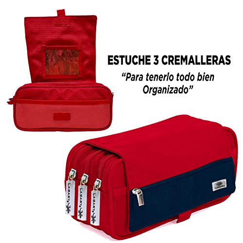 Estuche Escolar Pack material escolar kawaii Estuches Grandes - Estuches Escolares Utiles Escolares Papeleria Escolar Materiales Escolares Estuches 3 Cremalleras Pinturas para Niño y Niña