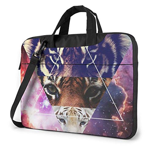 Estuche para computadora portátil Bolsa de computadora Funda de manga Triangle Tiger Maletín de hombro impermeable 13 14 15.6 pulgadas