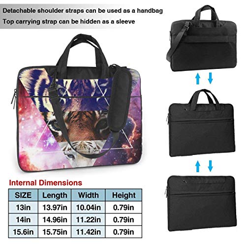 Estuche para computadora portátil Bolsa de computadora Funda de manga Triangle Tiger Maletín de hombro impermeable 13 14 15.6 pulgadas