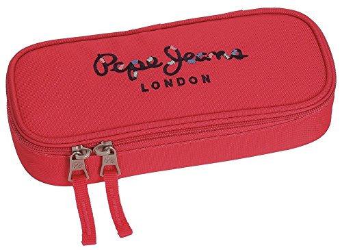 Estuche Pepe Jeans Harlow Fucsia con organizador interior