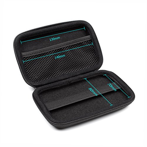 Estuche Salcar con Superficie Exterior rígida para Discos Duros HDD portátiles de 2.5" Cubierta de la Bolsa para 2.5 Pulgadas Disco Duro Externo Fundas (Negro) Estuche Salcar con Superficie Exterior rígida para Discos Duros HDD portátiles de 2.5" Cubierta de la Bolsa para 2.5 Pulgadas Disco Duro Externo Fundas (Negro)