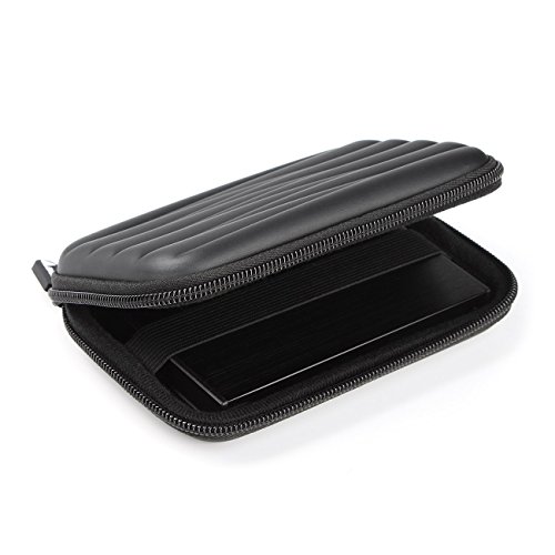 Estuche Salcar con Superficie Exterior rígida para Discos Duros HDD portátiles de 2.5" Cubierta de la Bolsa para 2.5 Pulgadas Disco Duro Externo Fundas (Negro)