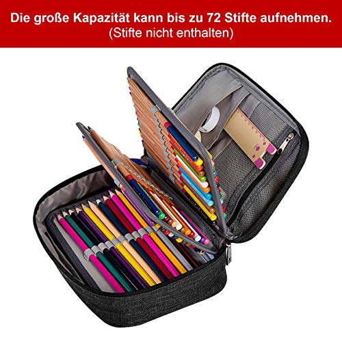 Estuches Escolar de Gran Capacidad, 72 ranuras portalápices Caja de lápiz de Estudiantes Organizador Estuche Escolar de caso lapices de lápiz bolsa de arte dibujo Estuches Escolares Pencil Case