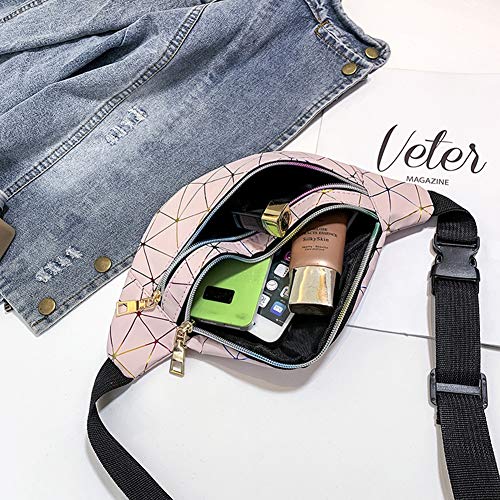 Estwell Riñonera Mujer Moda Riñonera Deportiva Viaje Bolso de Cintura Running Impermeable Riñoneras de Marcha Fanny Pack Estwell Riñonera Mujer Moda Riñonera Deportiva Viaje Bolso de Cintura Running Impermeable Riñoneras de Marcha Fanny Pack