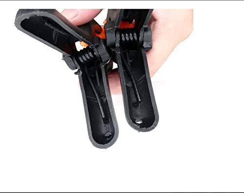 ESUMIC® Abrazaderas de fondo negro de nylon Abrazaderas de resorte para papel de muselina (2Inch 12P)