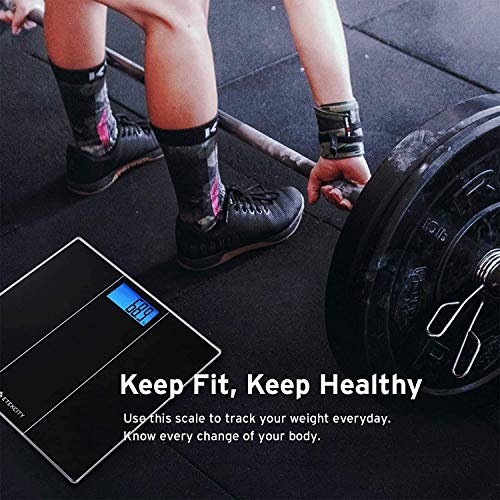 Etekcity Báscula de Baño Digital con Tecnología Step-On, 180 kg/ 400 lbs, Gran Pantalla LCD Retroiluminada (74×38mm) con Dígitos Grandes, Auto-On/Off, Cinta Métrica y Baterías Incluidas, 4074S Etekcity Báscula de Baño Digital con Tecnología Step-On, 180 kg/ 400 lbs, Gran Pantalla LCD Retroiluminada (74×38mm) con Dígitos Grandes, Auto-On/Off, Cinta Métrica y Baterías Incluidas, 4074S
