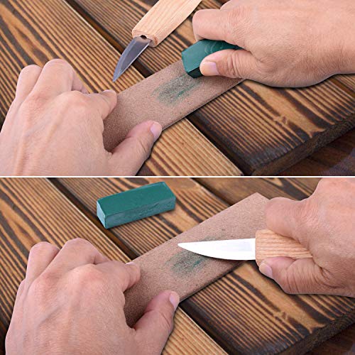 ETEPON Cuchillo para Madera 7 Piezas, Viene Cuchillo de Cuchara, Cuchillo de Sloyd, Cuchillo de Detalle, Afilador, Cera de Pulido, Aguantes, Bolsa (ET014) ETEPON Cuchillo para Madera 7 Piezas, Viene Cuchillo de Cuchara, Cuchillo de Sloyd, Cuchillo de Detalle, Afilador, Cera de Pulido, Aguantes, Bolsa (ET014)