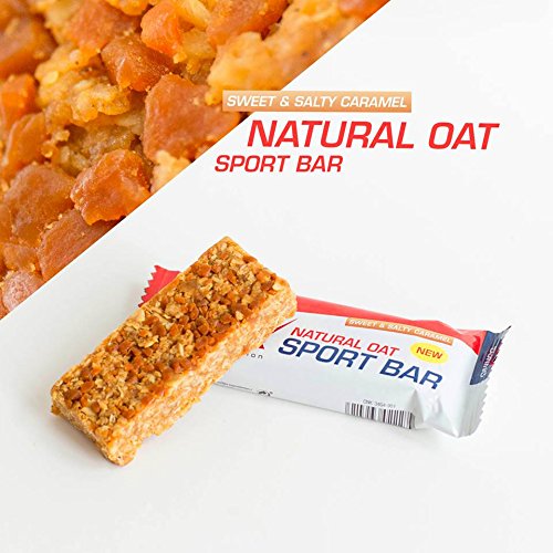 Etixx Natural Oat Sport Bar Sweet & Salty Caramel, Sabor a Caramelo - 12 barritas