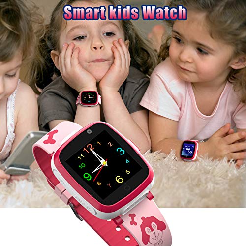 ETPARK Relojes para Niños, Reloj Inteligente Niño Admite Llamada Telefónica SOS Reproducir MP3 Juego Cámara Smartwatch para Niños para 3-12 años