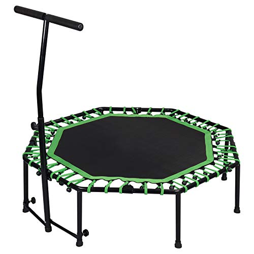 EUGAD Cama Elástica Fitness Hacer Ejercicio y Jugar Mejora la Forma Física Ø 126cm Color Verde 0005BC
