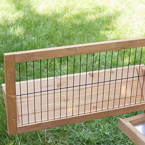 EUGAD Conejera de Exterior Madera con Bandejas Casa/Jaula para Conejos Cobayas Mascotas Jaula para Animales Pequeños 2 Niveles, 4 Puertas 120 x 100,5 x 50 cm, Marrón Claro 0005TL EUGAD Conejera de Exterior Madera con Bandejas Casa/Jaula para Conejos Cobayas Mascotas Jaula para Animales Pequeños 2 Niveles, 4 Puertas 120 x 100,5 x 50 cm, Marrón Claro 0005TL