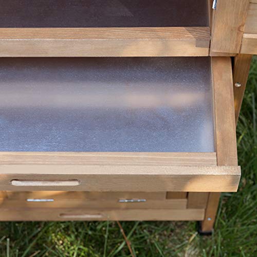 EUGAD Conejera de Exterior Madera con Bandejas Casa/Jaula para Conejos Cobayas Mascotas Jaula para Animales Pequeños 2 Niveles, 4 Puertas 120 x 100,5 x 50 cm, Marrón Claro 0005TL EUGAD Conejera de Exterior Madera con Bandejas Casa/Jaula para Conejos Cobayas Mascotas Jaula para Animales Pequeños 2 Niveles, 4 Puertas 120 x 100,5 x 50 cm, Marrón Claro 0005TL
