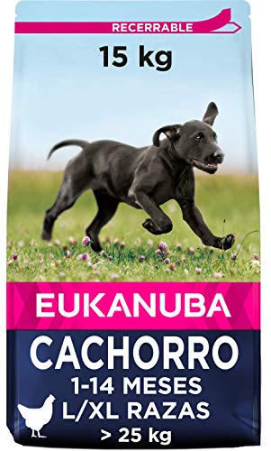 Eukanuba Alimento seco para cachorros de razas grandes con pollo 15 kg