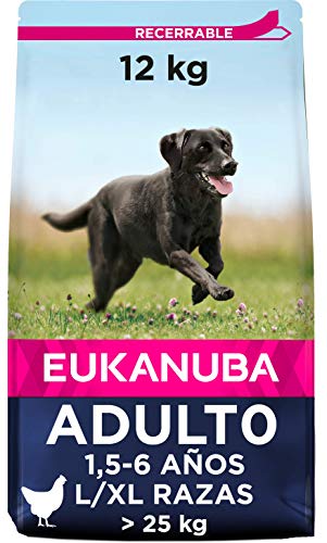 Eukanuba Alimento seco para perros adultos de razas grandes con pollo 12 kg Eukanuba Alimento seco para perros adultos de razas grandes con pollo 12 kg