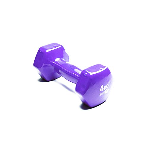 EURODO (1 Pieza Mancuerna 1kg - 6kg para Ejercicio Fitness Gimnasio Aerobic, Pesa Entrenamiento en Casa, para Mujer y Hombre (4 kg) EURODO (1 Pieza Mancuerna 1kg - 6kg para Ejercicio Fitness Gimnasio Aerobic, Pesa Entrenamiento en Casa, para Mujer y Hombre (4 kg)